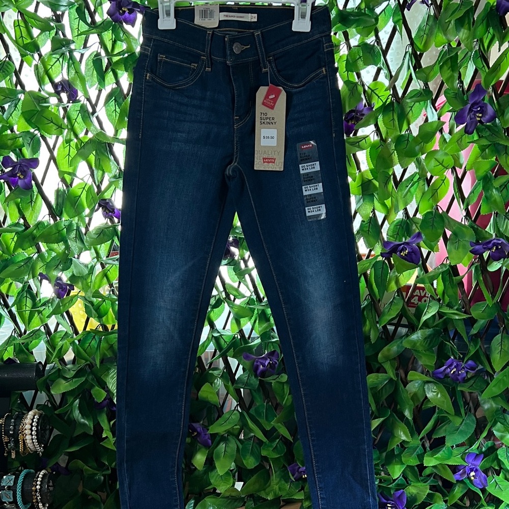 Levi's Super Skinny Jeans 00 Short W24 L28 - Picture 13 of 14